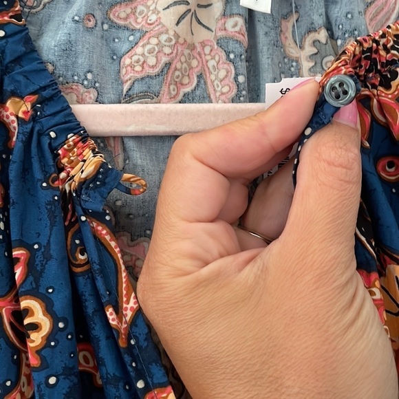 A.L.C. Myra Mini Dress in Blue/Pink Paisley Floral Size 4 - Picture 14 of 14